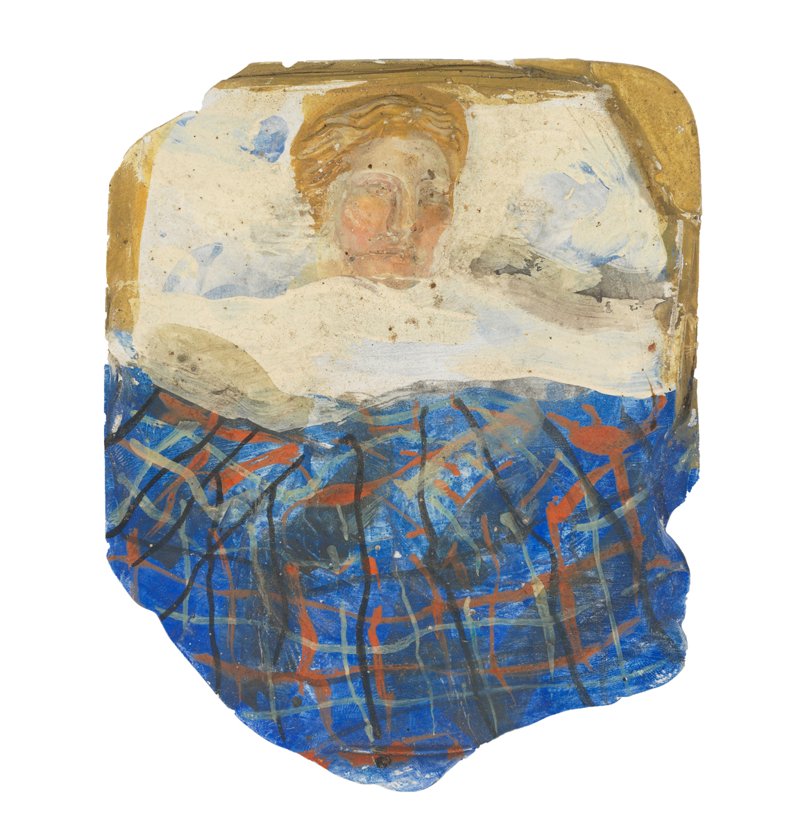 RAP "Virginia Woolf in Bed" plaster and watercolor on board (2008)