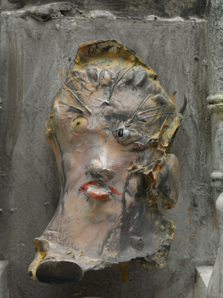 RAP "Head" plaster and wood detail (2012)